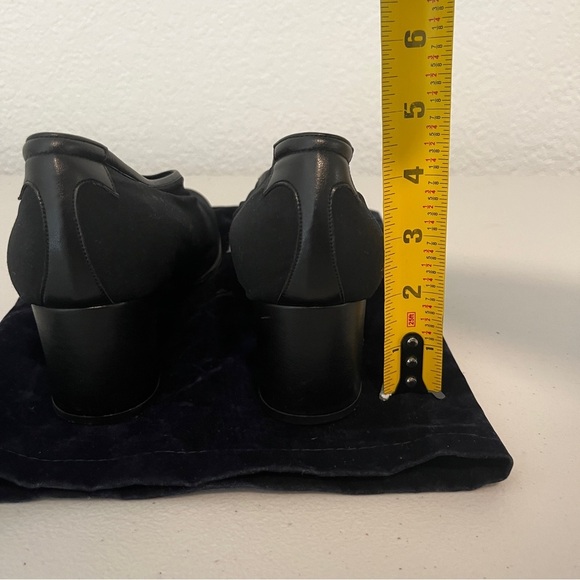 TARYN ROSE Black Fabric Shoes 2” Heel Made in Italy Size: EUR 39.5 - Picture 7 of 8